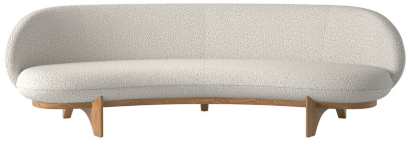 Viewing product image Newt 97" Curved Sofa Bloce Grey - image 1 of 8