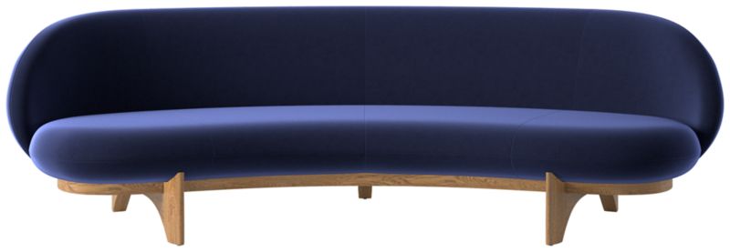Viewing product image Newt 97" Curved Sofa Luca Eclipse - image 1 of 8