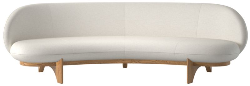 Viewing product image Newt 97" Curved Sofa Camila Oyster - image 1 of 8