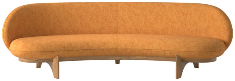 Viewing product image Newt 97" Curved Sofa Dream Ginger Tea - image 1 of 8