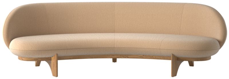 Viewing product image Newt 97" Curved Sofa Coverlet Wheat - image 1 of 8