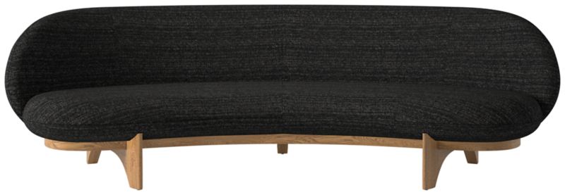 Viewing product image Newt 97" Curved Sofa Illecebrous Black Star - image 1 of 8