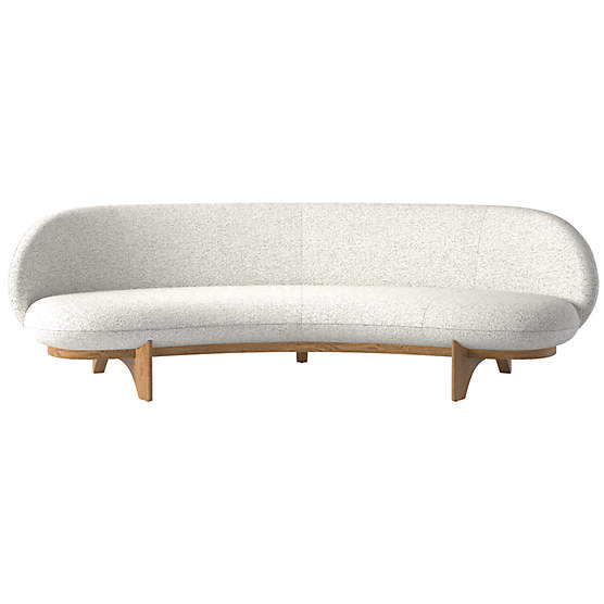 Newt 97" Curved Sofa Illecebrous Sandstone