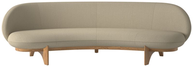 Viewing product image Newt 97" Curved Sofa Nomad Cafe - image 1 of 8