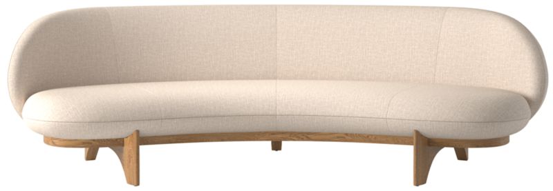 Viewing product image Newt 97" Curved Sofa Artisan Barley - image 1 of 8