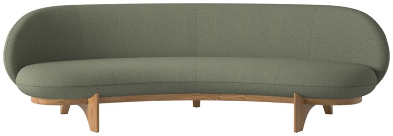 Viewing product image Newt 97" Curved Sofa Artisan Moss - image 1 of 8