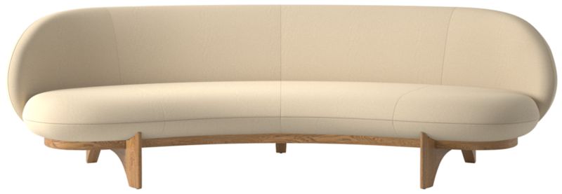 Viewing product image Newt 97" Curved Sofa Curious Mink - image 1 of 8