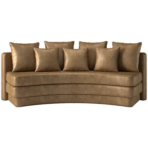 Desmond Leather Dining Bench Bello Saddle
