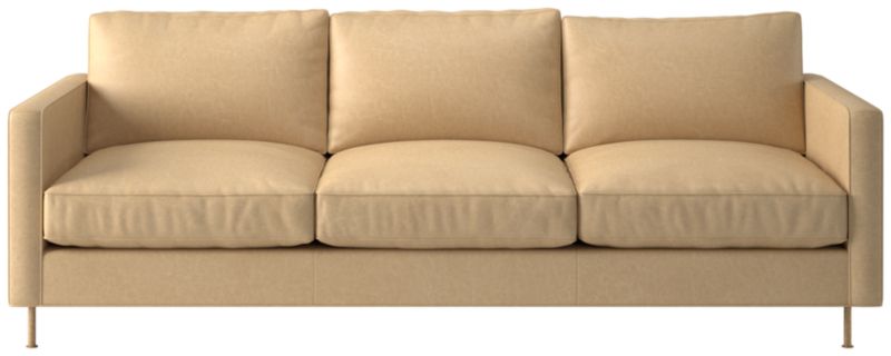 Viewing product image Brett 76" Leather Sofa - image 1 of 5