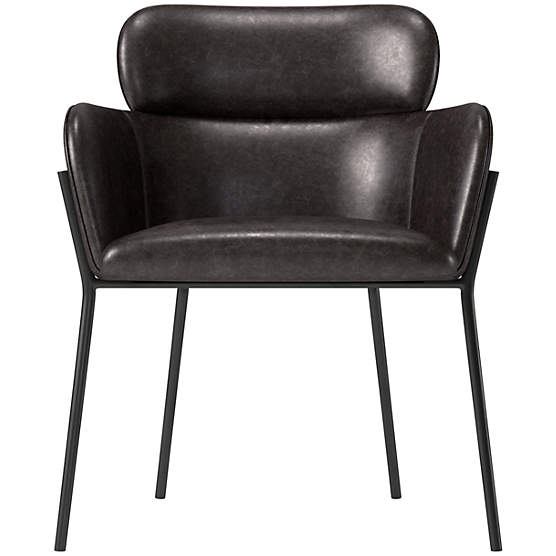 Azalea Leather Chair Bello Black