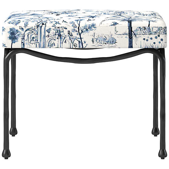 Journey Stool Landscape Blue