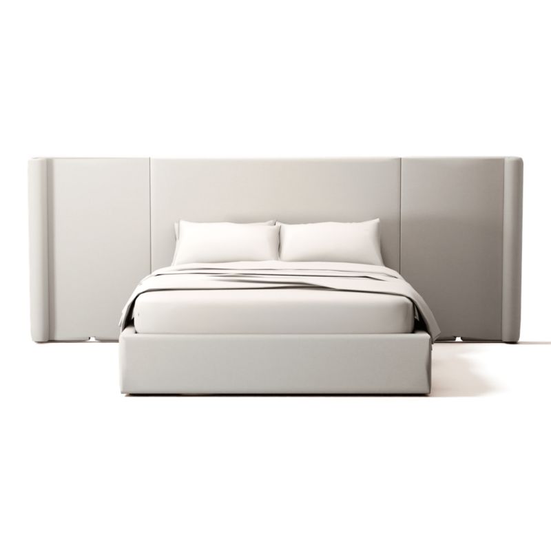 Viewing product image Abbott Queen Bed Nomad Snow - image 1 of 3