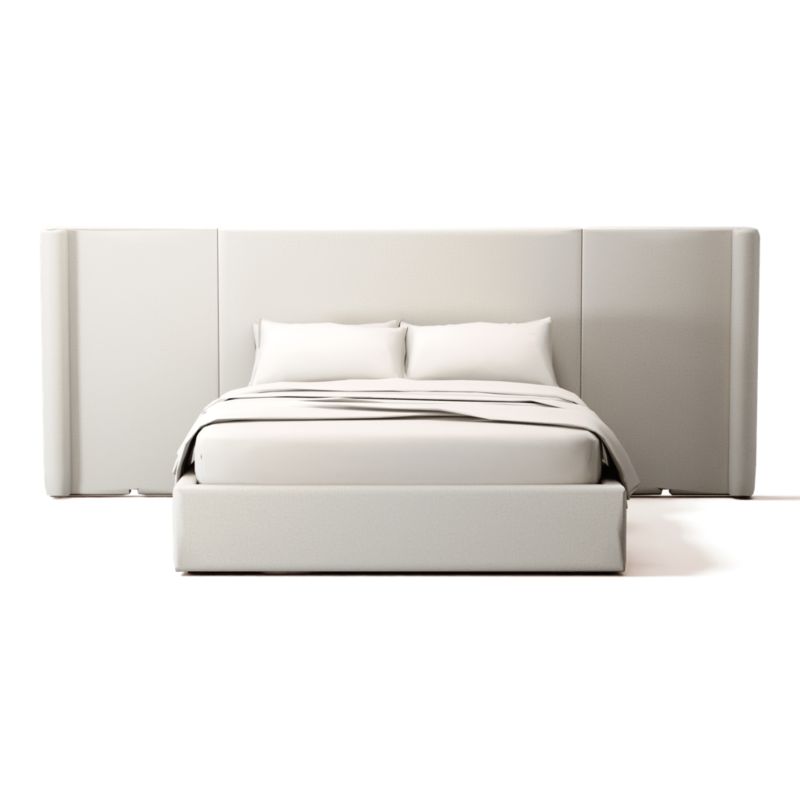 Viewing product image Abbott Queen Bed Camila Oyster - image 1 of 3