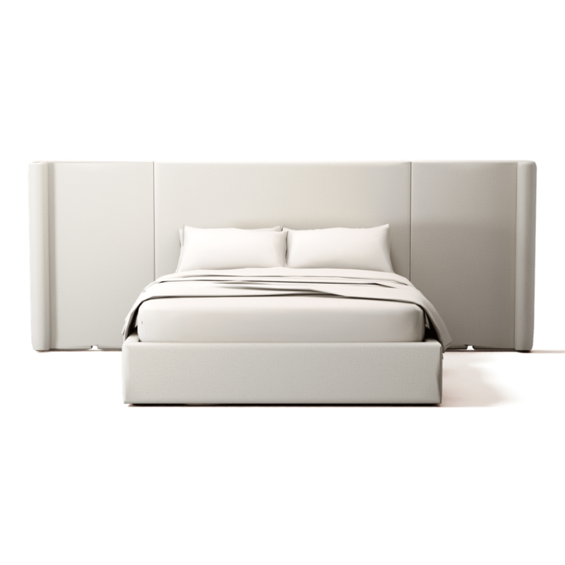 Abbott Queen Bed Camila Oyster - image 0 of 3