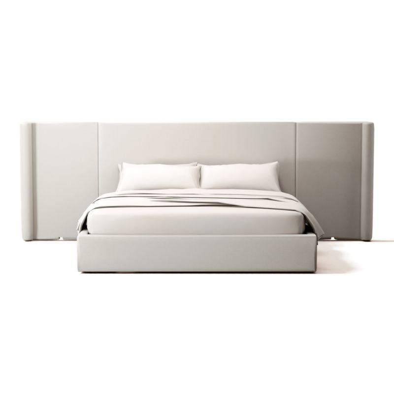 Viewing product image Abbott King Bed Nomad Snow - image 1 of 3