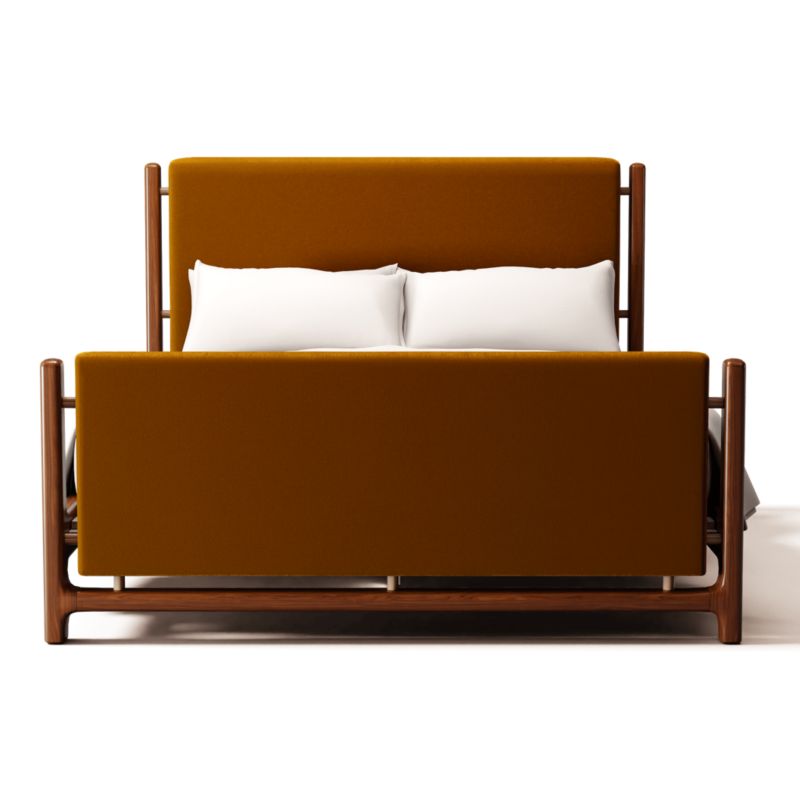 Viewing product image Tavola Queen Bed Luca Turmeric - image 1 of 3