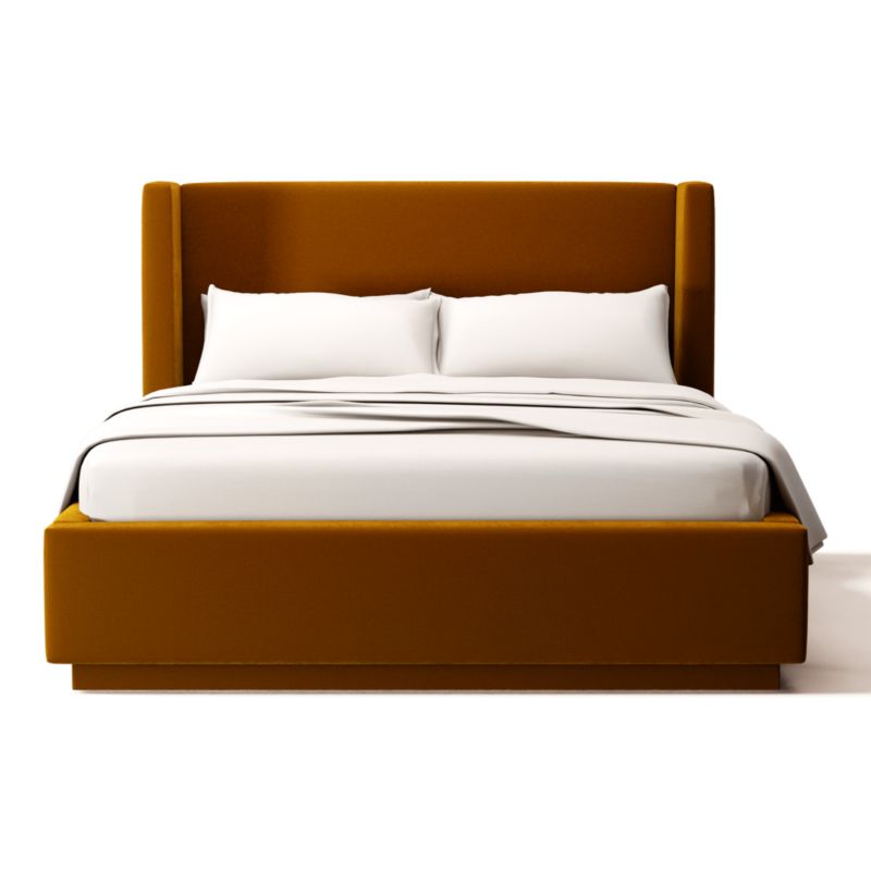 Viewing product image Russell Queen Bed Luca Turmeric - image 1 of 3