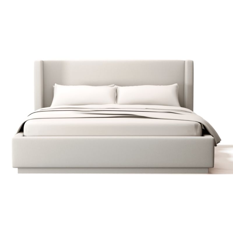 Viewing product image Russell King Bed Nomad Snow - image 1 of 3