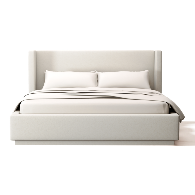 Russell King Bed Camila Oyster - image 0 of 3