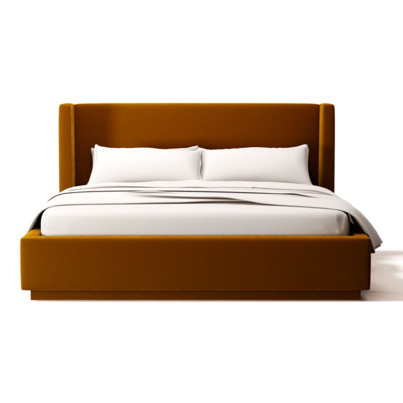 Viewing product image Russell King Bed Luca Turmeric - image 1 of 3