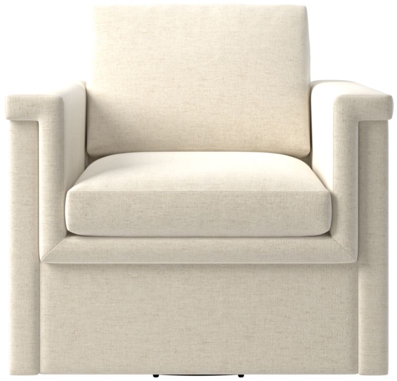 Viewing product image Ceva Light Blue Performance Velvet Swivel Chair - image 1 of 9