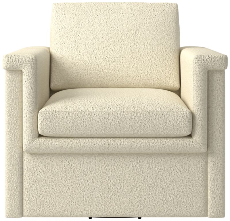 Viewing product image Ceva Light Blue Performance Velvet Swivel Chair - image 1 of 9