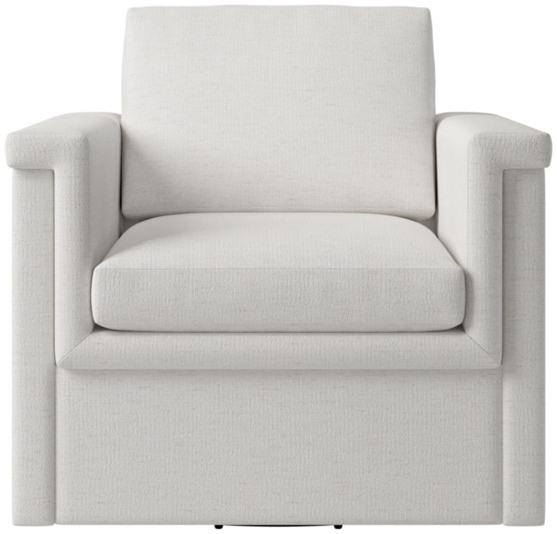 Viewing product image Ceva Light Blue Performance Velvet Swivel Chair - image 1 of 9