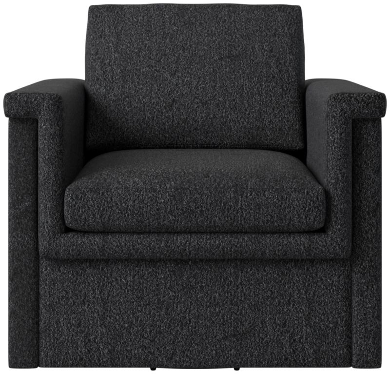 Viewing product image Ceva Light Blue Performance Velvet Swivel Chair - image 1 of 9
