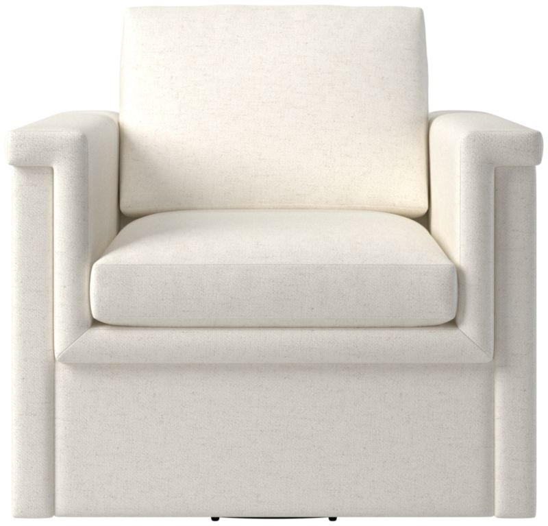 Viewing product image Ceva Light Blue Performance Velvet Swivel Chair - image 1 of 9