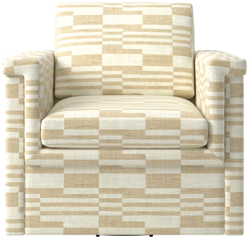 Viewing product image Ceva Light Blue Performance Velvet Swivel Chair - image 1 of 9