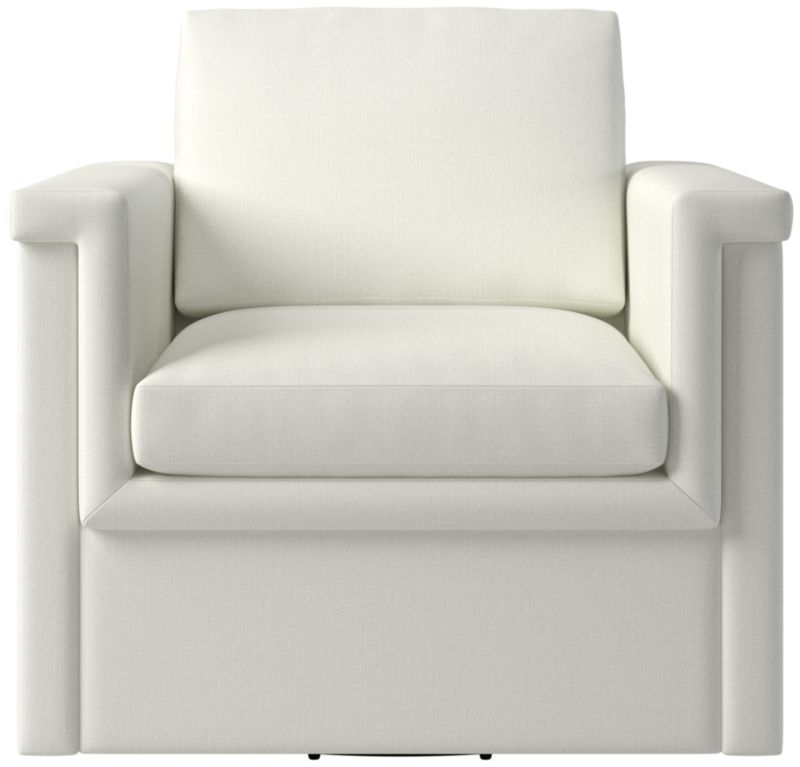 Viewing product image Ceva Light Blue Performance Velvet Swivel Chair - image 1 of 10