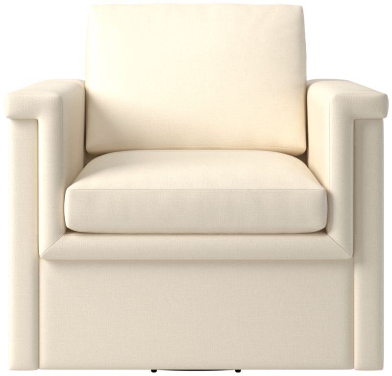 Viewing product image Ceva Light Blue Performance Velvet Swivel Chair - image 1 of 9