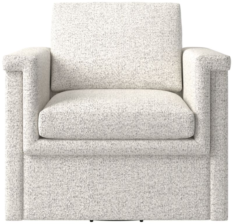 Viewing product image Ceva Light Blue Performance Velvet Swivel Chair - image 1 of 10