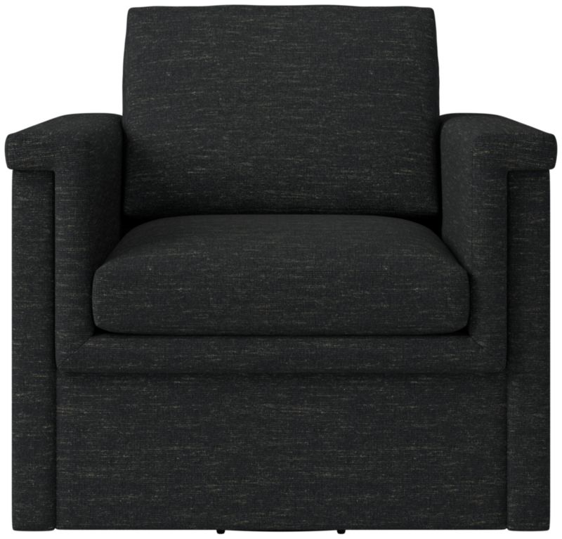 Viewing product image Ceva Light Blue Performance Velvet Swivel Chair - image 1 of 10