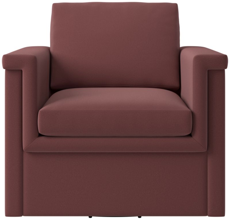 Viewing product image Ceva Light Blue Performance Velvet Swivel Chair - image 1 of 9