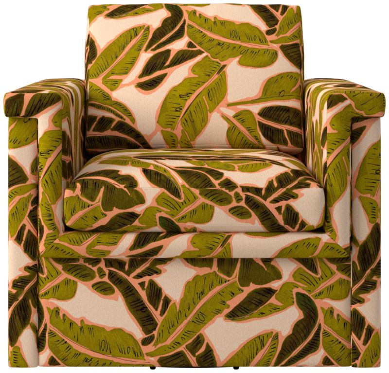 Viewing product image Ceva Light Blue Performance Velvet Swivel Chair - image 1 of 9