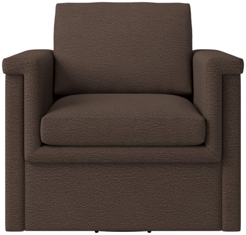 Viewing product image Ceva Light Blue Performance Velvet Swivel Chair - image 1 of 10