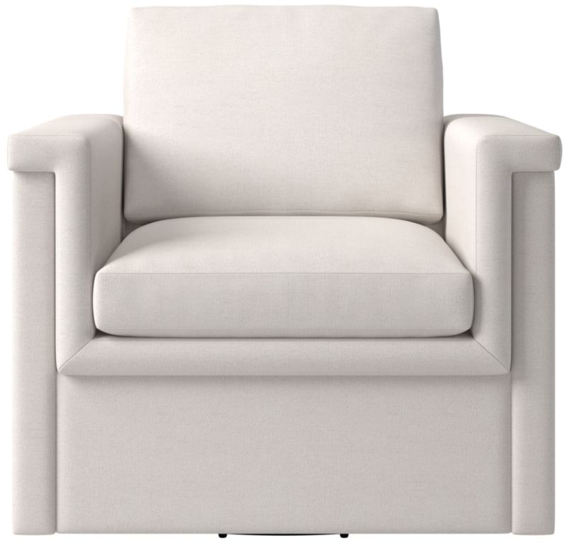 Viewing product image Ceva Light Blue Performance Velvet Swivel Chair - image 1 of 9