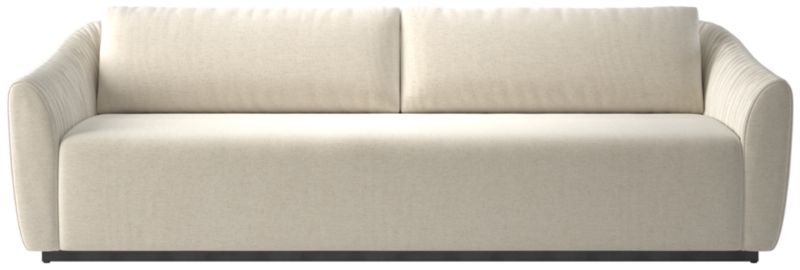 Viewing product image Emile 99" Ruched Sofa Nomad Snow - image 1 of 10