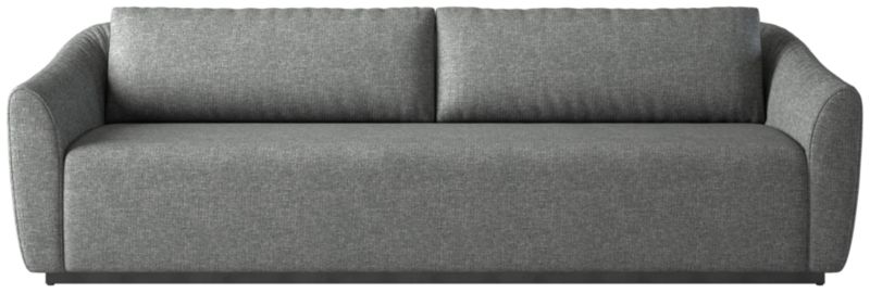 Viewing product image Emile 99" Ruched Sofa Hatch Charcoal - image 1 of 10