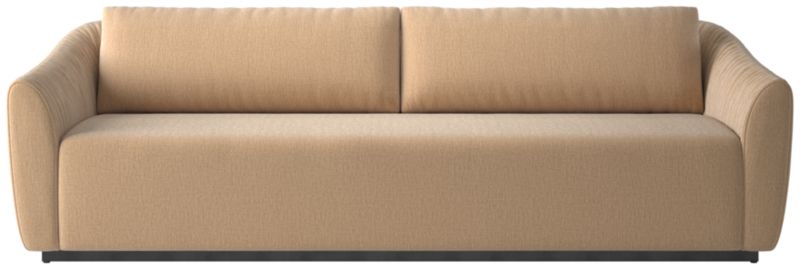 Viewing product image Emile 99" Ruched Sofa Coverlet Wheat - image 1 of 10
