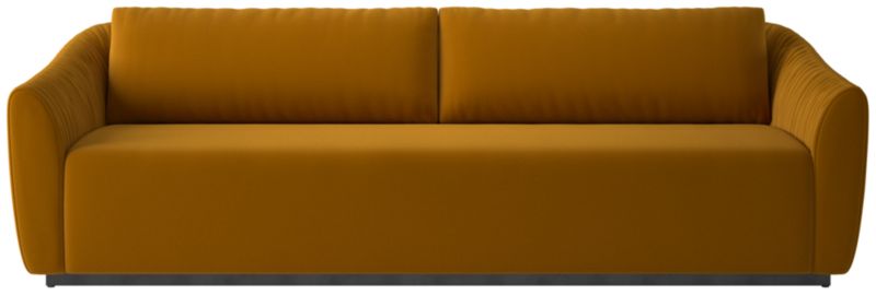 Viewing product image Emile 99" Ruched Sofa Luca Turmeric - image 1 of 10