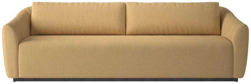Viewing product image Emile 99" Ruched Sofa Nomad Caramel - image 1 of 10