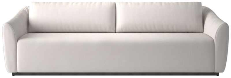 Viewing product image Emile 99" Ruched Sofa Nomad Pebble - image 1 of 10