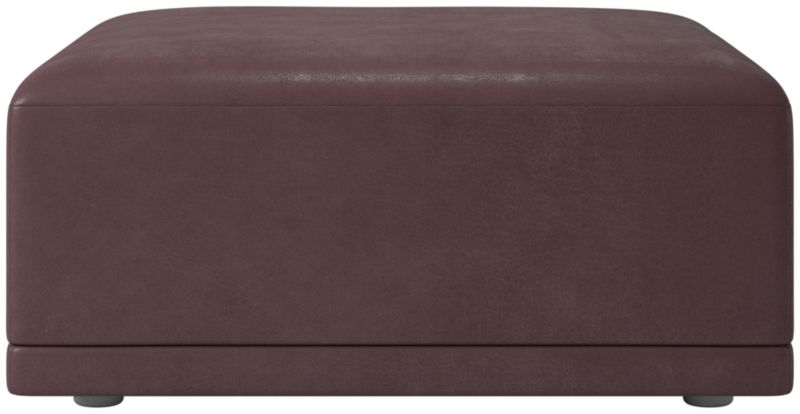 Viewing product image Faible Leather Standard Depth Ottoman - image 1 of 4