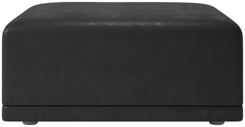 Viewing product image Faible Leather Standard Depth Ottoman - image 1 of 4