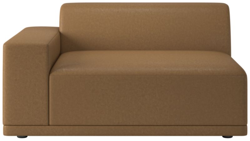 Viewing product image Faible Brown Leather Deep Depth Left-Arm Chair - image 1 of 8