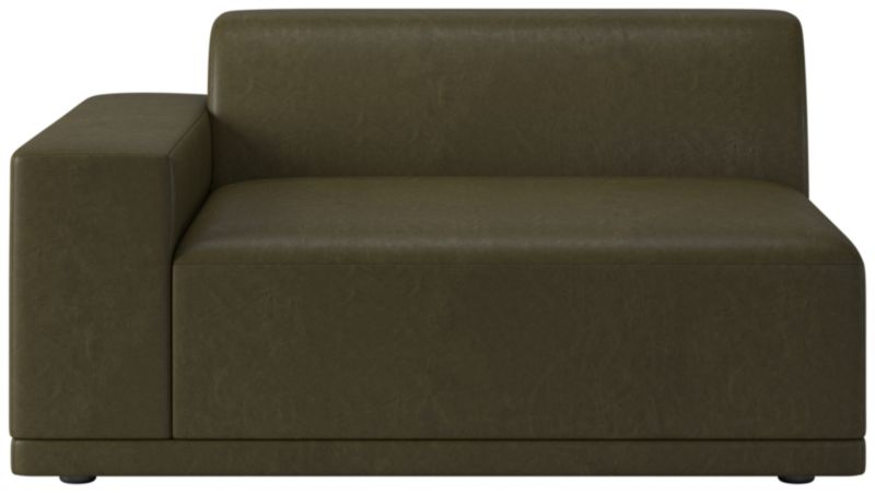 Viewing product image Faible Brown Leather Deep Depth Left-Arm Chair - image 1 of 8