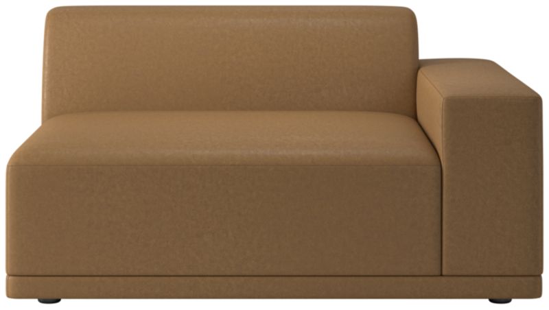 Viewing product image Faible Brown Leather Deep Depth Right-Arm Chair - image 1 of 8