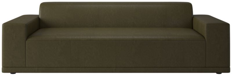 Viewing product image Faible Brown Leather Deep Depth Sofa - image 1 of 3